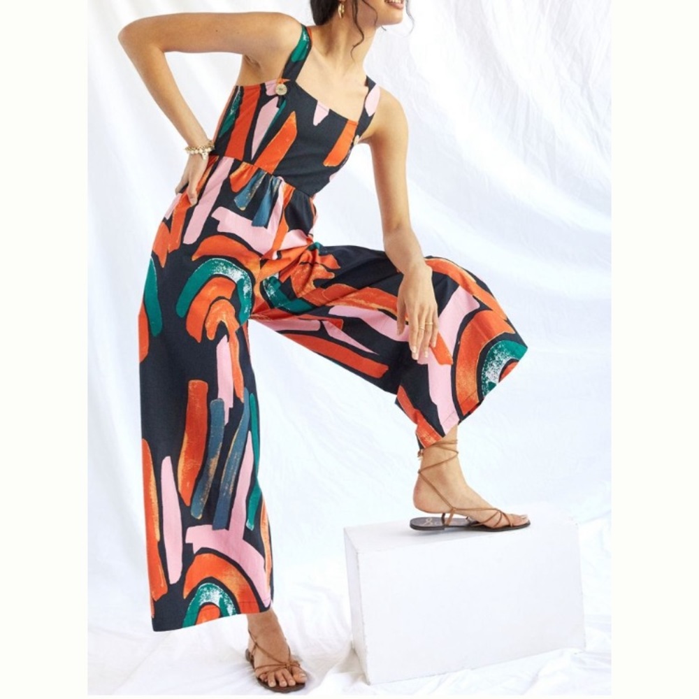 ANTHRO| Printed Jumpsuit